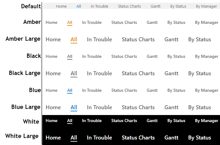 Tab theme overview